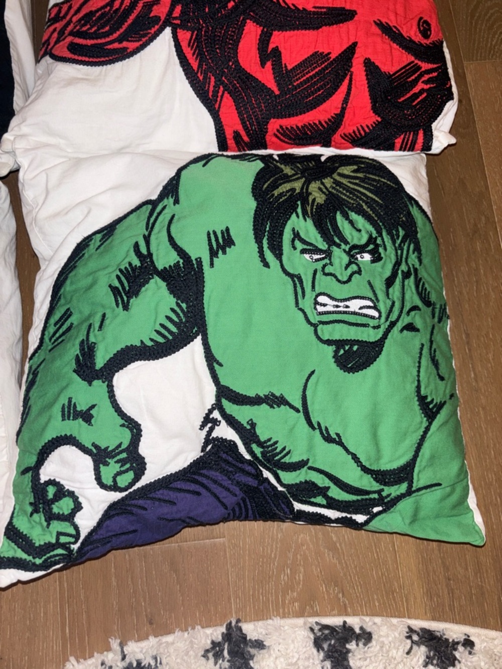 Pottery Barn Kids Superhero Pillowcase Set - Red, Blue, Green, Black, White - Picture 3 of 6